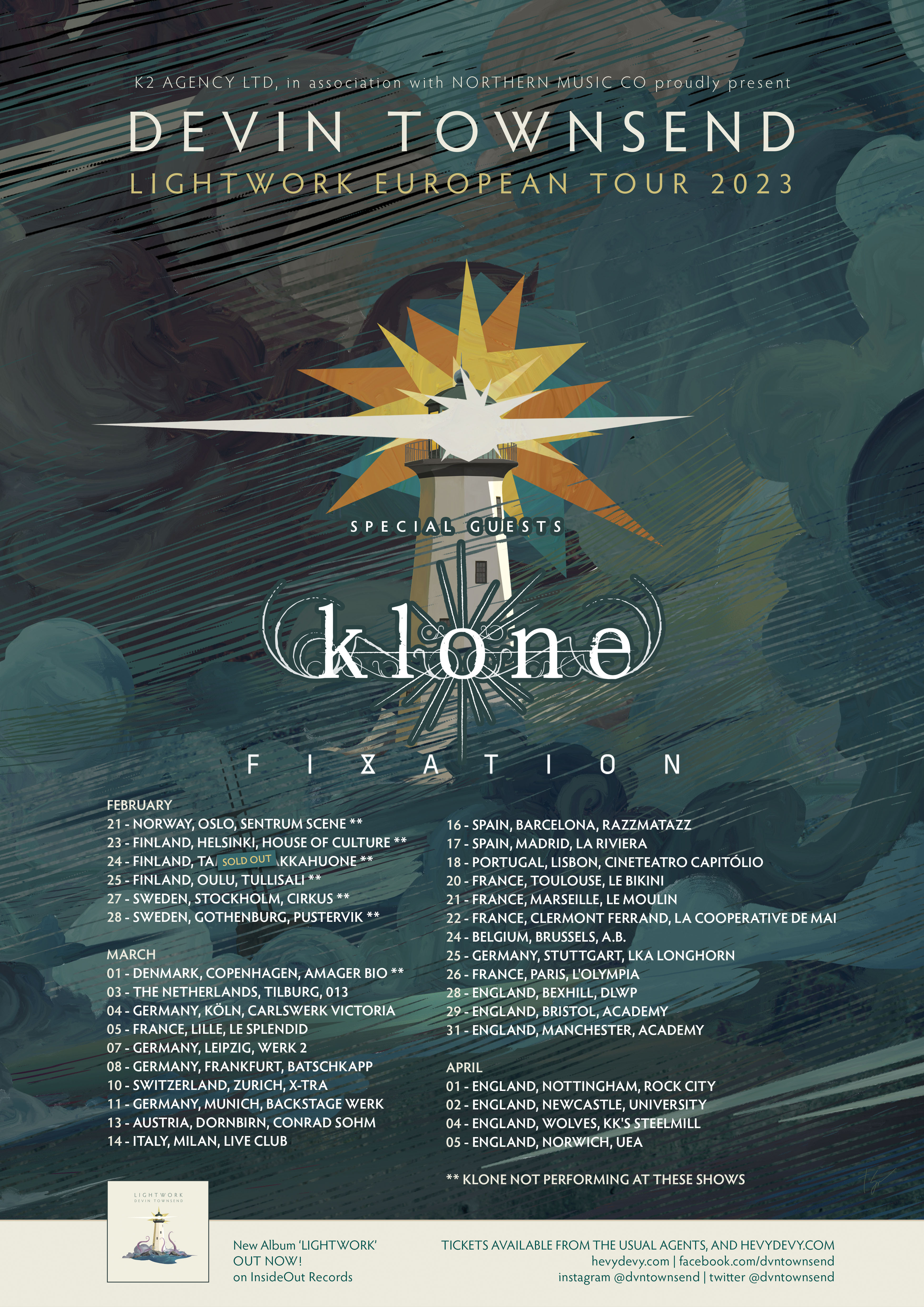 Klone en tournée européenne